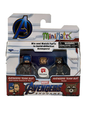 Marvel Avengers End Game Mini Mates Walgreens Exclusive Cap. America Thor-Rocket