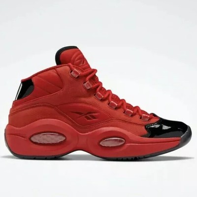 reebok question mid red