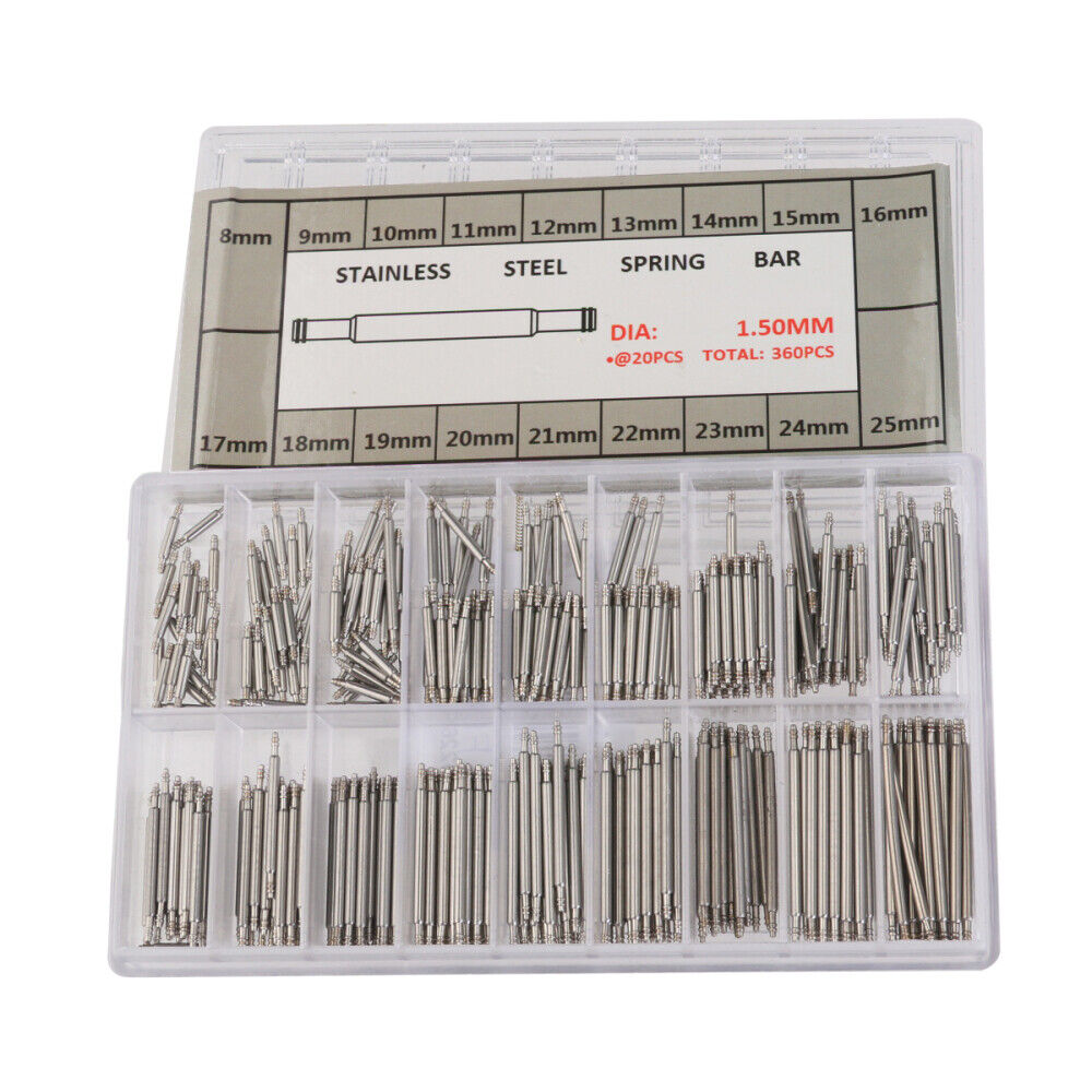 360pcs Spring Bars Large Quantities Watch Pin Spring Bars Watch