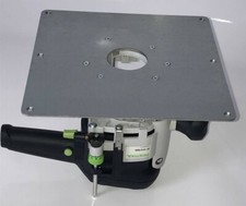 Einlegeplatte Stahl Platte verzinkt Frästisch für Festool OF 1400 Oberfräse 