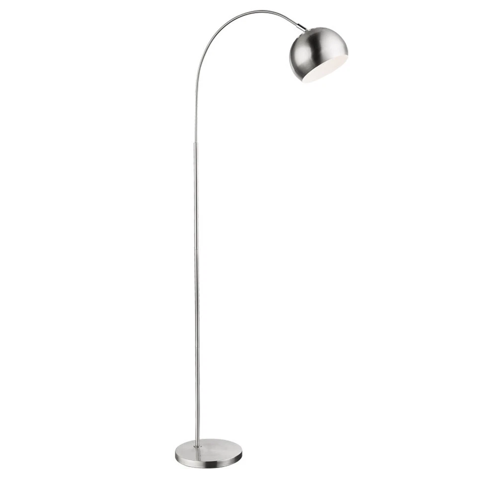 Bogenstehleuchte Stehlampe Standlampe Wohnzimmerlampe beweglich chrom LED 150cm - Bild 2 von 4