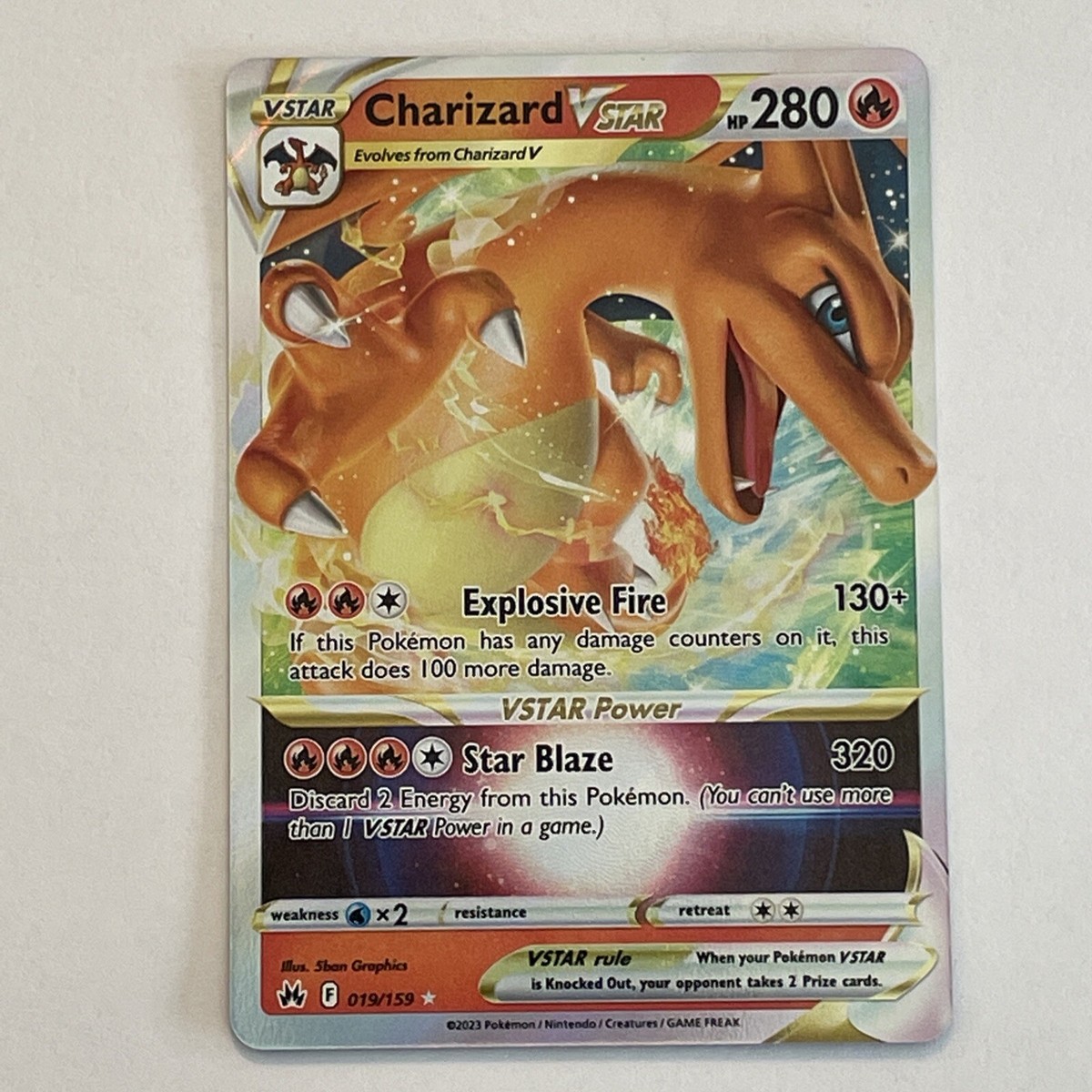 Pokemon TCG Crown Zenith 019/159 - Charizard VSTAR - Ultra Rare - NM Pokemon TCG Crown Zenith 019/159 - Charizard VSTAR - Ultra Rare - NM