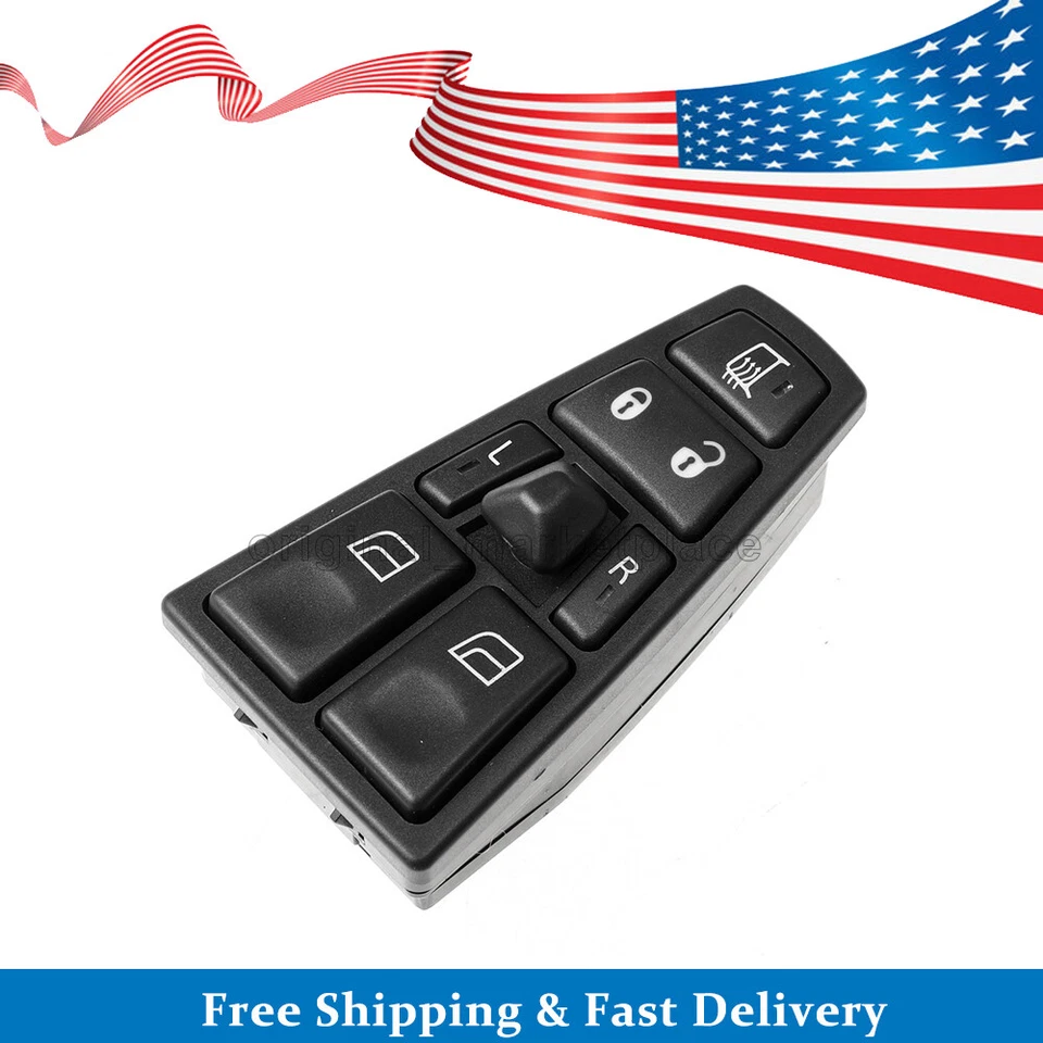 Interruptor de ventana eléctrica delantero izquierdo se adapta a Volvo VNL VHD VAH VT 2004-2014 20752918 Foto 3 de 4