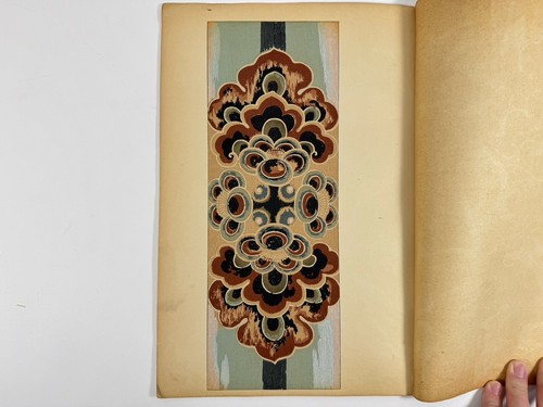 Japanese Woodblock Print Book “Kodai-moyo vol.10” Pattern Design Textile Vintage - Picture 3 of 9