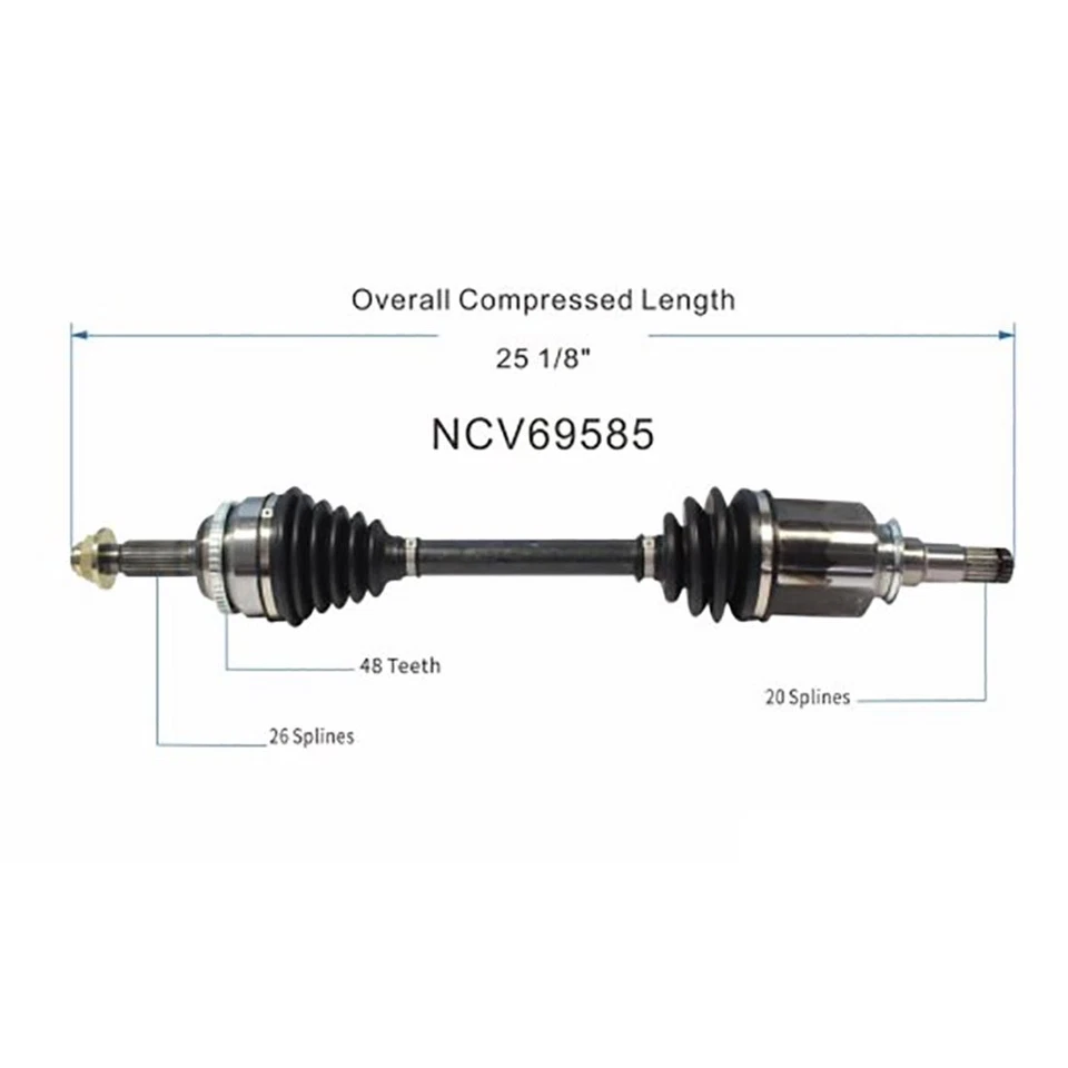 Conjunto de eje CV par delantero para Toyota Corolla 1,8 L 2009 2010 11 2012 2013-2018 Foto 4 de 4