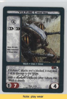 1996-98 Battletech CCG Vulture C Mad Dog READ 2s8