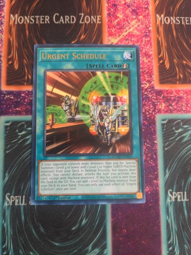 Yu-Gi-Oh! Urgent Schedule Maximum Gold: El Dorado MGED-EN063 1st Edition Rare NM