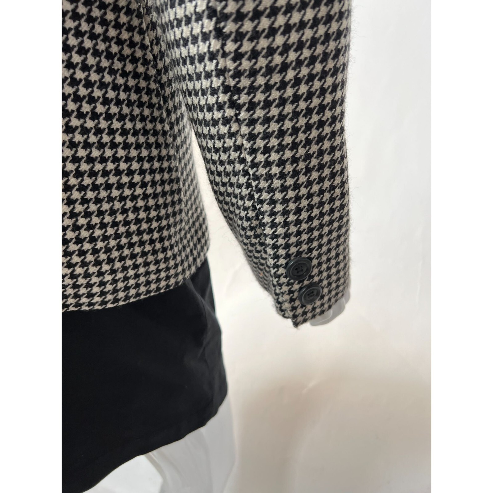 Express Double Breasted Houndstooth Jacket  8 Bla… - image 6