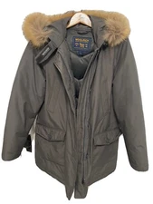 Woolrich John Rich Parka Coyote Fur Trim Hood Large