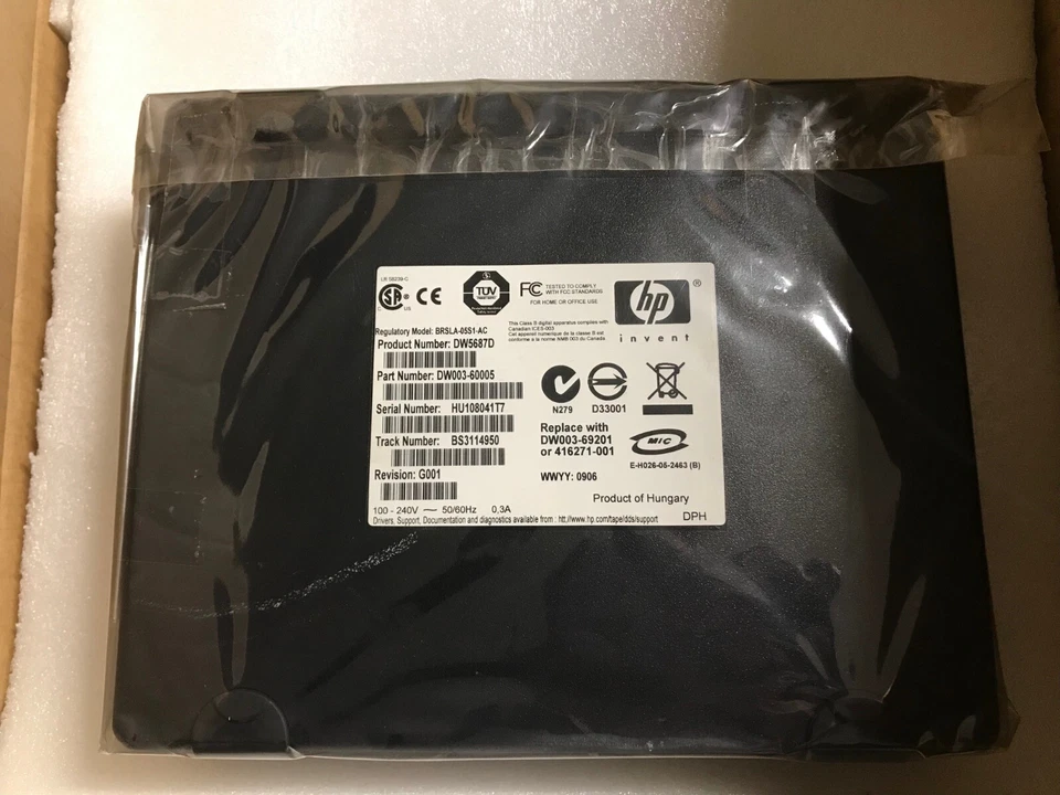 HP DAT 40 gb SCSI LVD EXTERNAL TAPE DRIVE DW003-60005 DDS4 - Image 3 of 3