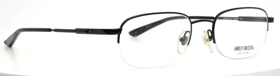 HARLEY DAVIDSON HD255 BLK Black Mens Oval Half Rim Eyeglasses 52-20-145 B:34 — 第 4/4 张图片