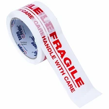 Tape Logic T901P02 Fragile Tape, Packing Tape, 2" x 55 Yd. Roll, 2.2 Mil