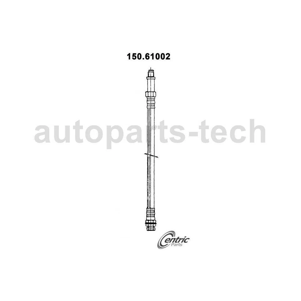 2x Manguera hidráulica de freno delantero Centric Parts para Ford Fairlane 1966~1966 Foto 2 de 4