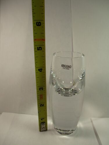 Crate & Barrel Kirby Cordial Crystal Shot Glass 2 oz Krosno Made In Poland New - Picture 2 of 4
