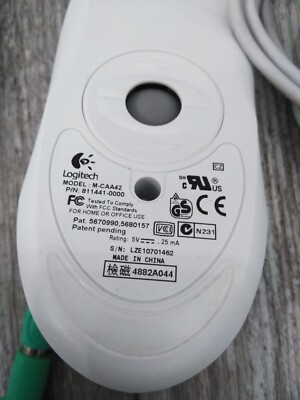 Logitech PS/2 3ボタンマウス M-CAA42 Logitech M-CAA42 2-button PS/2