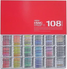 HOLBEIN ARTISTS' WATERCOLORS - 108 5ML TUBES - ALL COLOR SET W422