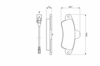 Bremsbelagsatz, Scheibenbremse FüR Ford Bosch 0986460991