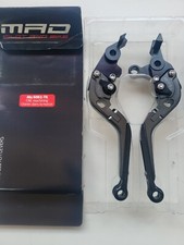 LEVIERS MOTO ARTICULES ALLUMINIUM NOIR TITANE  MT-01 MT01 2004 à 2009