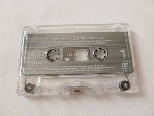 DAVID LEE ROTH ~ SKYSCRAPER ~ ORIGINAL WB. 1988 HARD ROCK CASSETTE TAPE - Picture 5 of 6