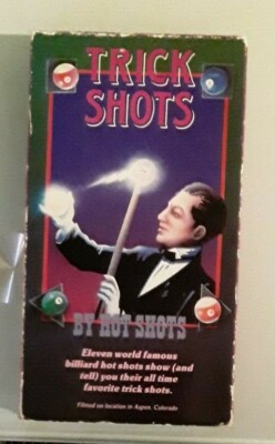 TRICK SHOTS eleven world famous billiard hot shots favorite trick  VHS VIDEOTAPE