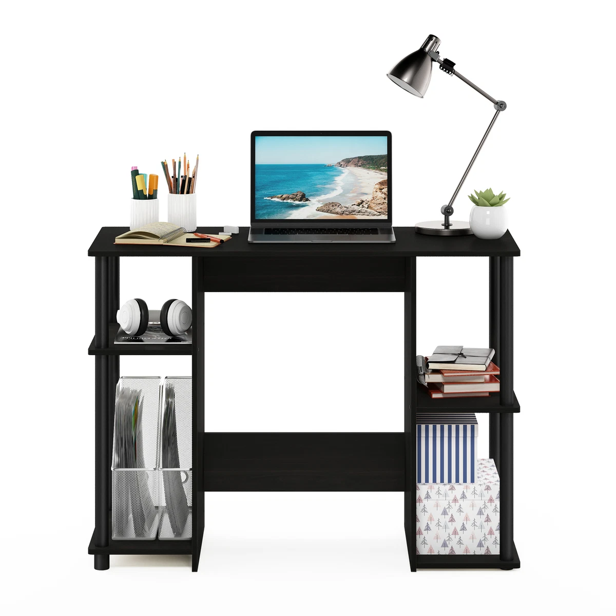 Furinno jaya compact computer study desk deals