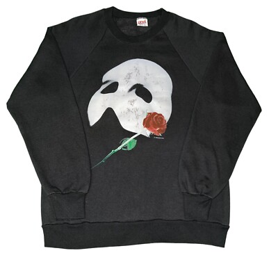 Vintage 1986 Phantom Of The Opera Crewneck Sweater Size Large 