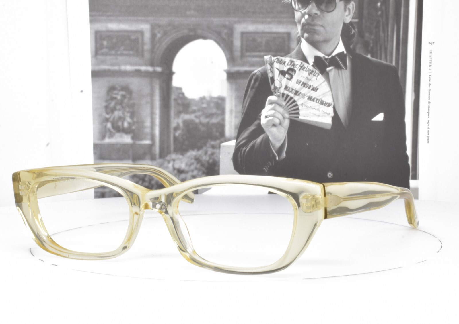 ОЧКИ BARTON PERREIRA ИЗ ПРОЗРАЧНОГО ЗОЛОТА AUTHENTIC 50-19-135 CHA DIPRIMA