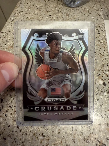  JAMES WISEMAN 2020-21 PANINI PRIZM DRAFT PICKS ROOKIE CRUSADE SILVER #82 RC