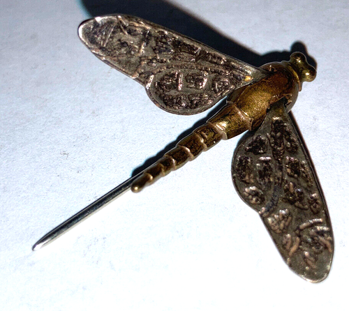 Pinned Mayfly Rare Ricky Boscarino Luna Parc Sterling Silver Bronze Dragonfly Stick ...