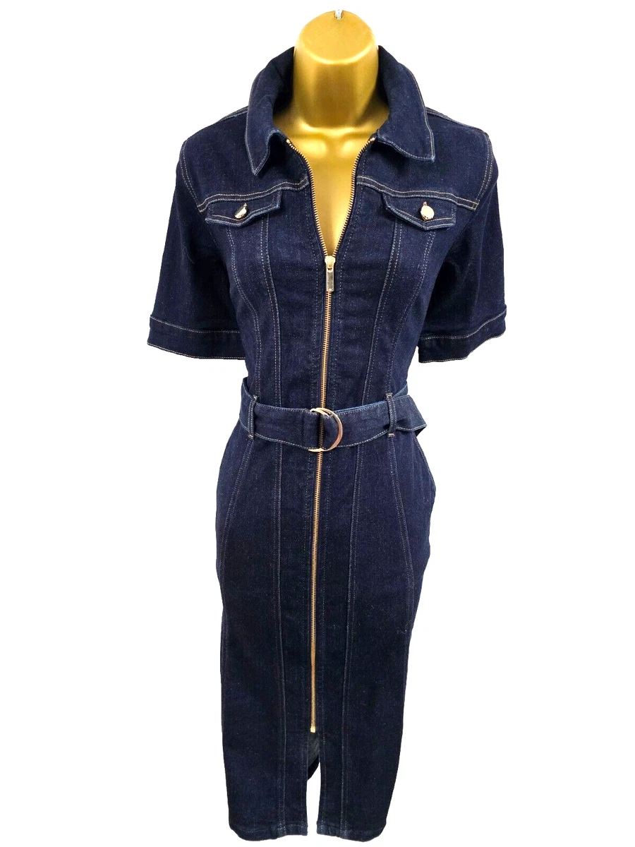 Navy batwing belted midi cheap dress