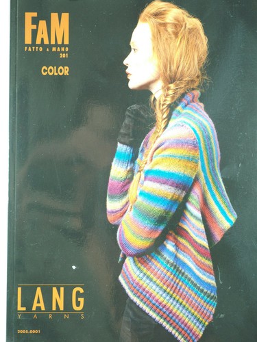 Knitting yarn Pattern Fam Fatto a mano #201 Magazines color Filati Hanstrick - Picture 10 of 11