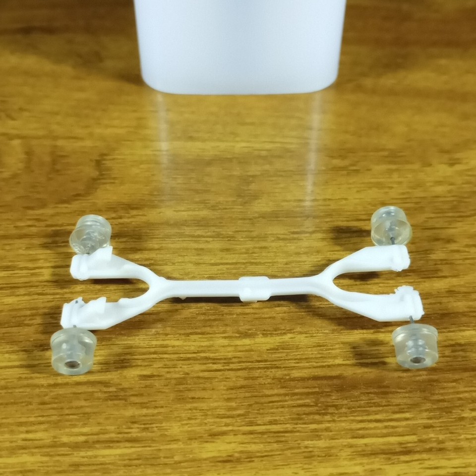 Vintage Hot Wheels RRRumblers Motorcycle Track Guide 4Wheels White USA