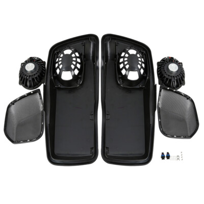 5''x7'' Hard Saddlebags Lid& Speakers For Harley Touring Street Road Glide 14-Up