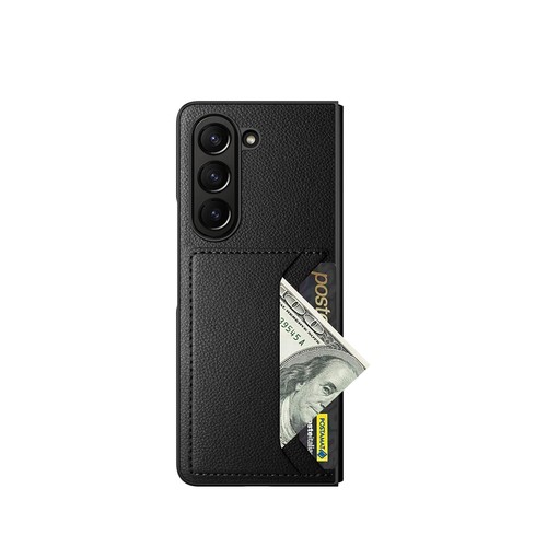 Funda protectora de pantalla con soporte para tarjeta billetera de cuero para Samsung Z Fold 7 2025/6/5 - Imagen 10 de 18