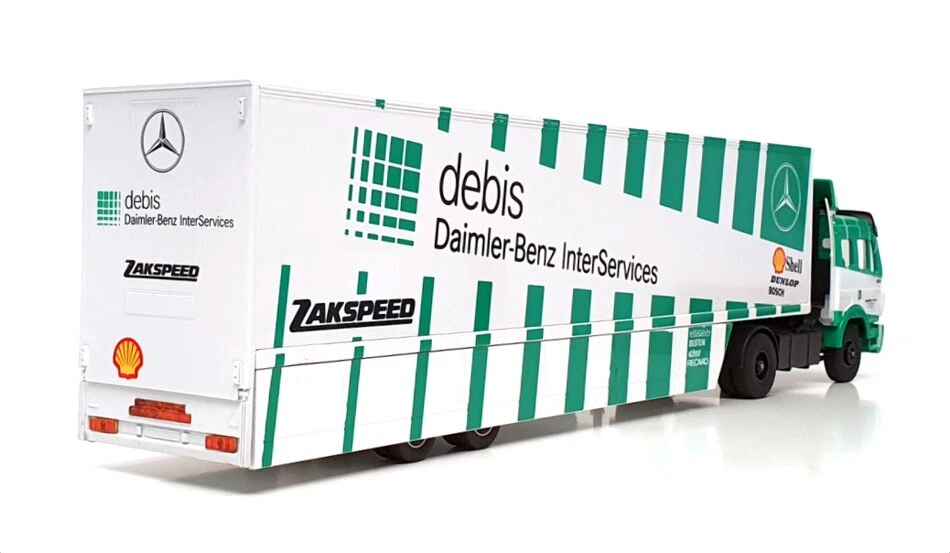 Eligor 1/43 Scale 5409 - Mercedes Benz Car Transporter Truck - Green/White - Image 2 of 4