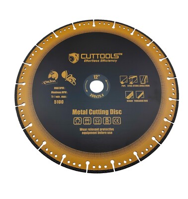 Cuttools 12 Zoll Kappsäge Metall Diamant Trennscheibe Benzin 300 mm Trennscheibe