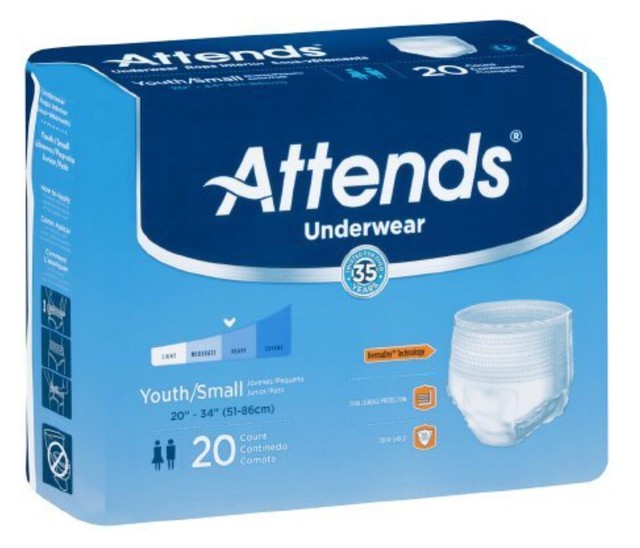 Attends Pull Up Underwear Size Youth Small 20Pk EBay