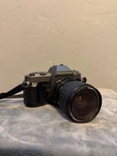 Pentax P30t 35mm SLR Film Camera with Strap Case Lenses Untested As-Is