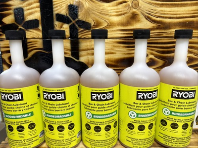 #ad Ryobi Bar And Chain Oil 24 Oz. Chainsaw Lubricant 5 Pack $32.50