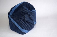 African Men Kufi Hat aso Oke etu Blue African Hat