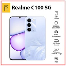 Realme C100 5G 4GB+256GB PURPLE Global Dual SIM Unlocked Android Cell Phone