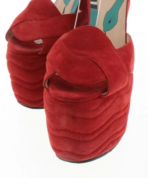 GUCCI sandals ladies 37 1/2 (24cm approx.) Red thumbnail 4