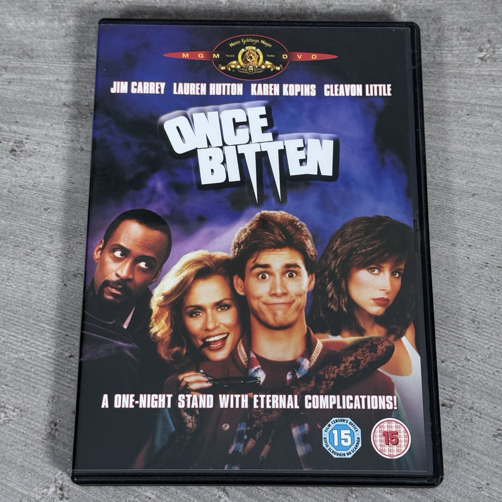 Once Bitten DVD - 1985 Teen Horror Comedy Jim Carrey Rare UK Region 2