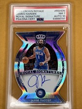 2023-24 Panini Crown Royale James Harden #RSHDN Royal Signatures 35/49 PSA 7 NM