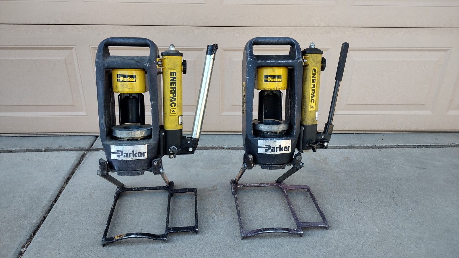 Parker 94C-001-PFD MiniKrimp Portable Hydraulic Hose Crimper Hand Pump Bundle 