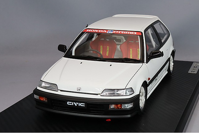 Ignition Model IG3126 1/18 Honda Civic EF9 SiR White Weds Kurage