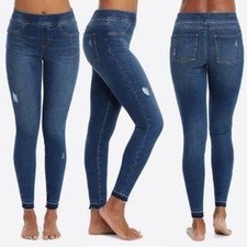 SPANX Distressed Skinny Jeans Medium Wash XS NWT