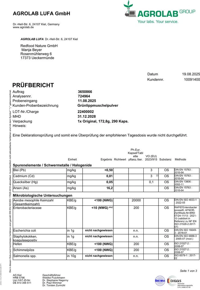 Grünlippmuschel 300 Kapseln ⭐ Aktion ⭐ Grünlippenmuschel Kapseln Premium Extrakt - Bild 4 von 4