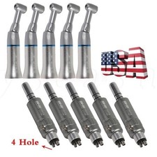 NSK Style Dental Slow Speed Handpiece Push Button Contra Angle Air Motor Attach