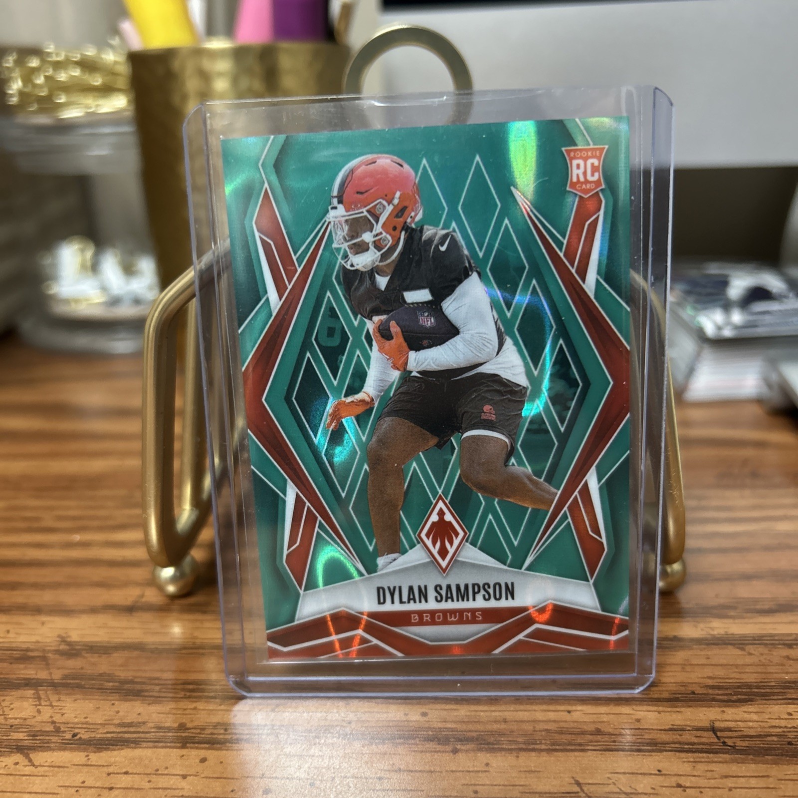 2025 Panini Phoenix - Teal Lava Prizm #250 Dylan Sampson (RC) SN/175 CLE BROWNS